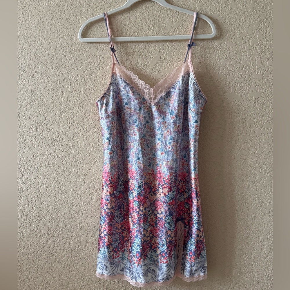 Victoria’s Secret Floral Slip Sleep Dress, Size Large